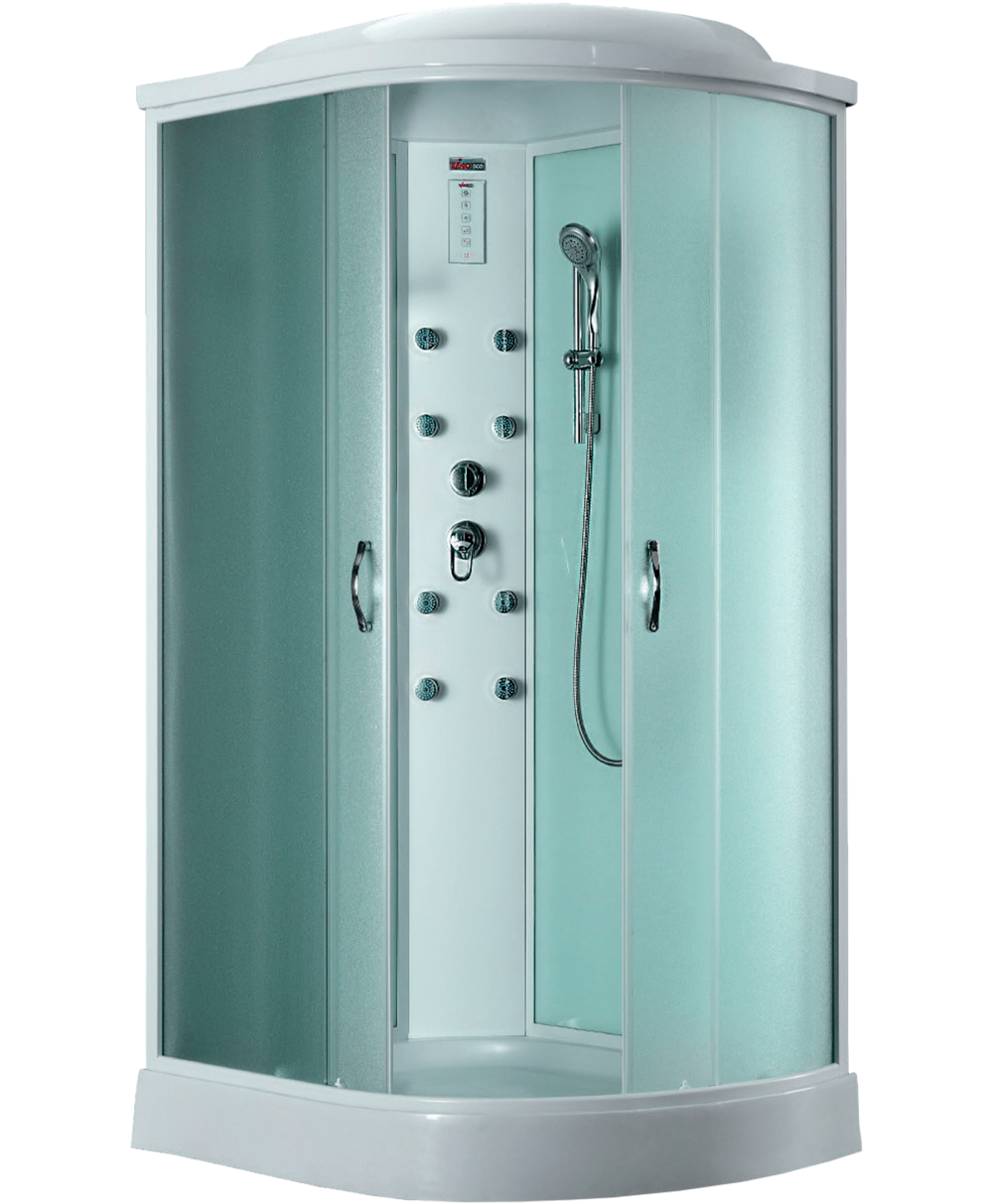 Фото Душевая кабина 120x80x218 Timo (TE-0702 L) С гидромассажем, акрил, Поддон низкий