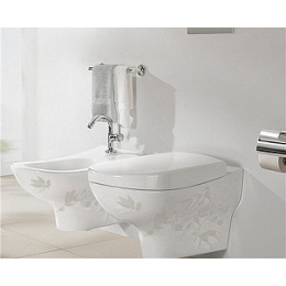 Сиденье с крышкой с микролифтом Villeroy & Boch My Nature Plus 9M33 S1R1