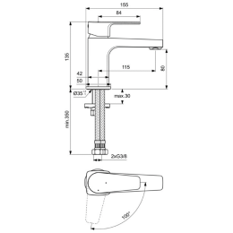 Смеситель для раковины Ideal Standard BC683AA