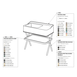 Фото Ceramica CIELO Siwa SWSTE RS - Консоль для раковины, деревянная (Rovere Sbiancato - Выбеленный дуб)