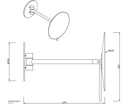Косметическое зеркало Decor Walther Round (0122800), хром