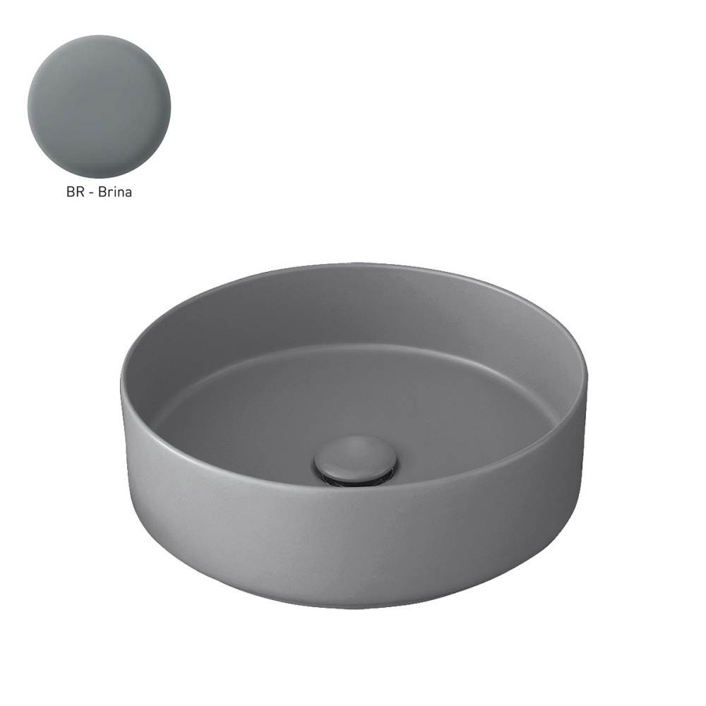Ceramica CIELO Shui Comfort SHCOLAT40 BR - Раковина накладная Ø 40 см Brina