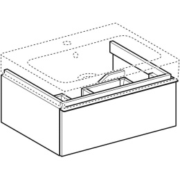 Geberit iCon 841261000 Тумба для раковины, с ящиками выдвижными