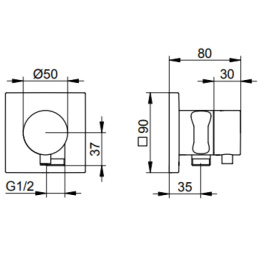 Фото Наружная часть переключателя Keuco Ixmo 59556011202, хром