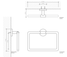 Фото Кольцо для полотенца Decor Walther Basic (0531260), черный матовый