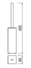 NOBILI ACCB41CR Ершик для унитаза (хром)