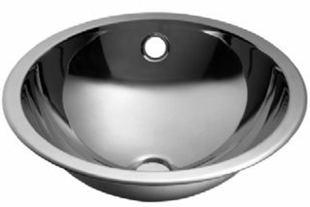 Фото Раковина Nofer 13029.RB, 35.2 см, врезная, с переливом