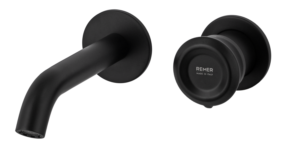 Фото Смеситель для раковины Remer Element ET15PNO, черный матовый