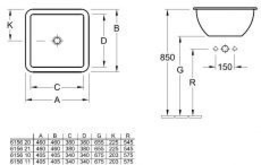 Фото Раковина встраиваемая 615620R2 VILLEROY&BOCH Loop Friends