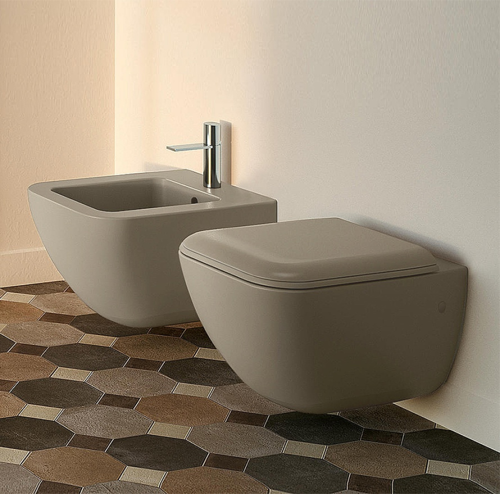 Подвесные унитазы Ceramica CIELO Shui Comfort SHCOVSK AV - Унитаз подвесной 55*37 см, Rimless безободковый (Avena)