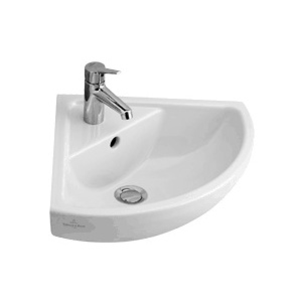 Фото Раковина угловая укороченная 53743101 VILLEROY&BOCH Omnia architectura, 415 мм длина боковой стороны