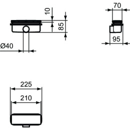 Сифон для поддона ULTRAFLAT NEW T4493V3