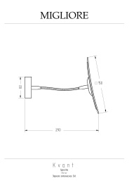 Фото Косметическое зеркало Migliore Kvant 29762 хром
