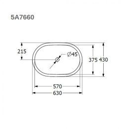 Фото Раковина встраиваемая снизу Villeroy & Boch Architectura 5A766001 (57х37,5 см)