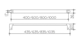 Полотенцедержатель Keuco Elegance 11601010600, хром