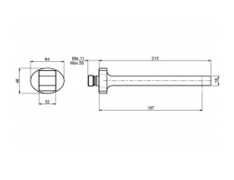 Излив для настенного монтажа F2398CR FIMA Carlo Frattini