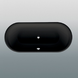 Фото Ванна стальная Bette Lux Oval 3467-035 190 х 90 х 45 см с шумоизоляцией, черное дерево (для удлиненн