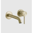 Смеситель для раковины Gessi 316 Flessa 54086#727, латунь брашированная/шлифованная PVD(Brushed Bras