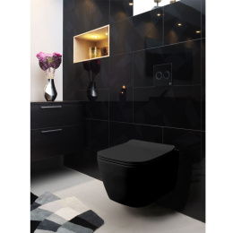 Унитаз подвесной Azario Boca (AZ-2002-MB) Черный матовый