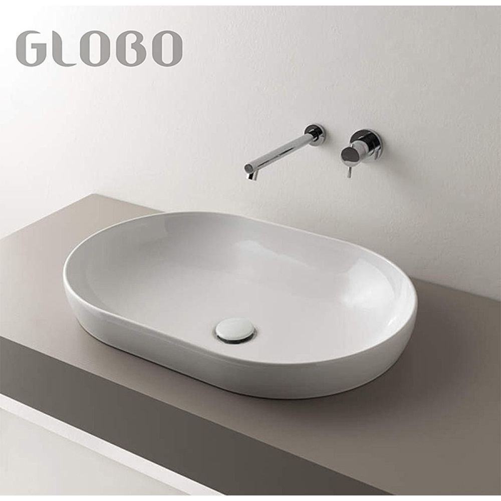 Раковина для ванной комнаты Globo T-Edge (B6O61.BI*0) белый, глянцевый