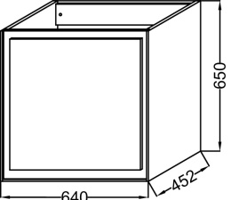 Тумба под раковину Jacob Delafon Rythmik Pure 65 см EB1770-M43, цвет аквамарин матовый