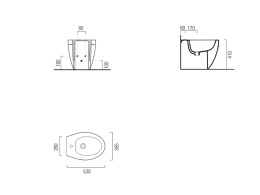 Фото GSI MODO GSI 776311 1 foro  Биде напольное