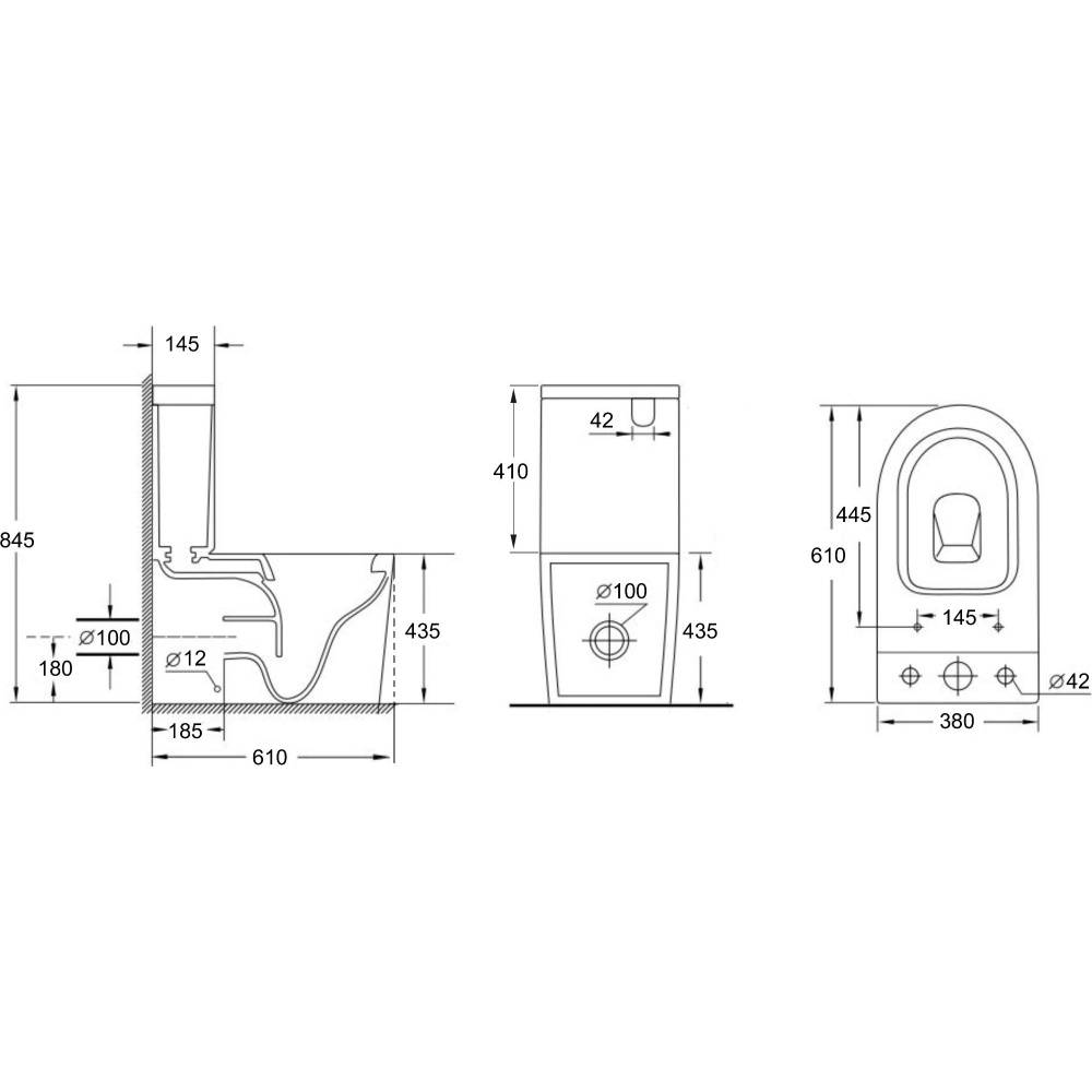 Чаша напольного унитаза Aquanet Rimless Atago 2.0 C1 LX-2904