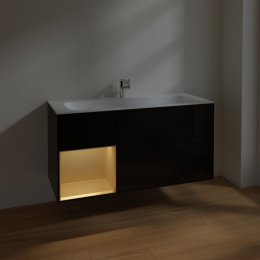 Villeroy Boch Finion F060HFPH Тумба под раковину 1196х498 мм (gold matt/glossy black)