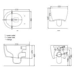 Подвесной унитаз Cielo Smile SMVSNWK TL безободковый (Talco)