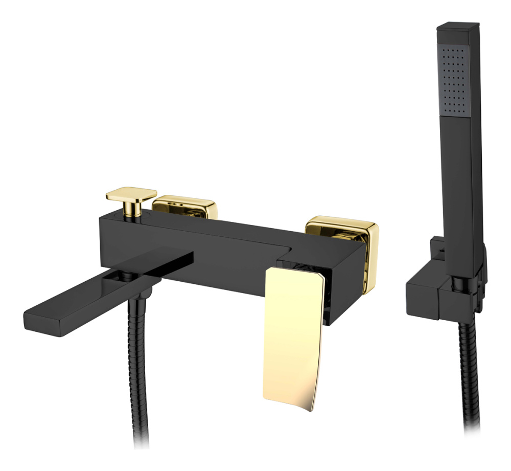 Фото Смеситель для ванны Boheme Q (143-BG.2) черный