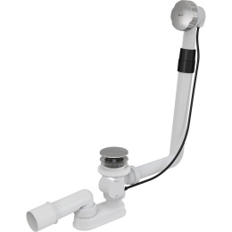 Фото Alcaplast Сифон для ванны автомат комплект металл, A550KM