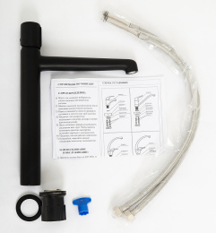 Фото Смеситель для накладных раковин BelBagno UNO UNO-LMC-NERO-W0