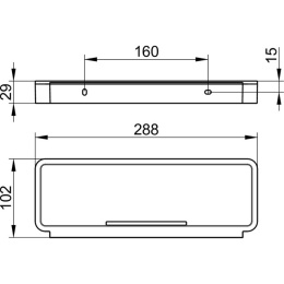 Корзинка для душа Keuco Plan 14958070037