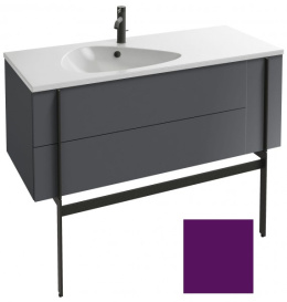 Тумба под раковину Jacob Delafon Nouvelle Vague 120 EB3036-F26, 3 ящика, цвет - сливовый глянцевый