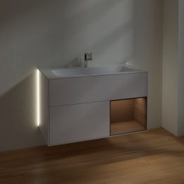 Villeroy Boch Finion G040GNGF Тумба под раковину 996х498 мм (walnut veneer/glossy white)
