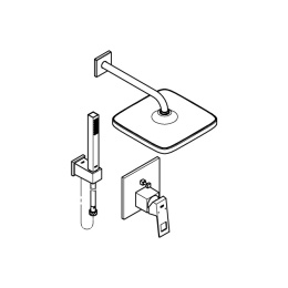 Душевой комплект для ванной GROHE Eurocube (25239000) хром