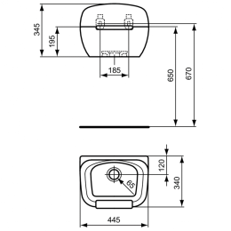 Решетка съемная стальная хромированная для мойки Ideal Standard DOURO R6378AA