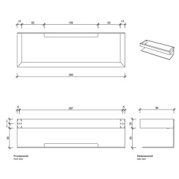 Полочка для душа Decor Walther Contract (0651560)