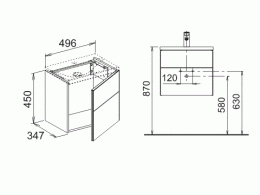 Тумба Keuco Royal Reflex 34090XX0002