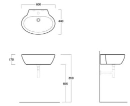 Раковина Simas Lft Spazio LFT24bi*1