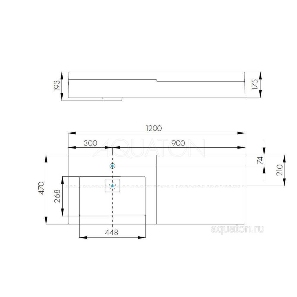 Раковина Aquaton Сакура 120 1A71893KSK010