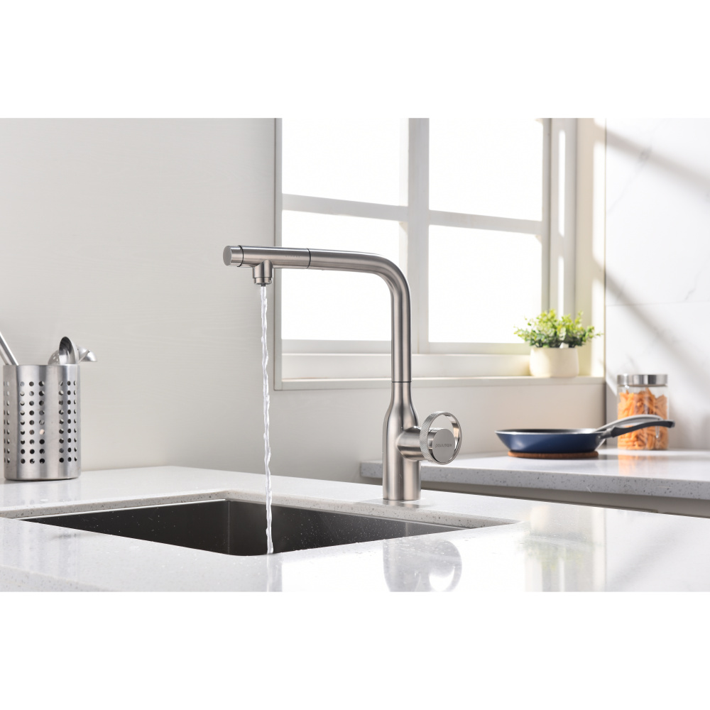 Смеситель для кухни Paulmark Urban (Ur213104-NI) никель