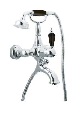 Фото Смеситель для ванны Boheme Tradizionale Nero (243) хром