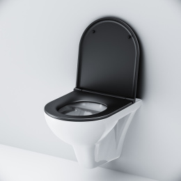 Унитаз подвесной Am.Pm Gem (C901700SCmb) белый, черный