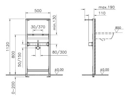 Рама для раковины Vitra (780-2800) черный