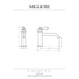 Migliore Ermitage Mini 28576 Смеситель для раковины ручка сверху, белый/хром