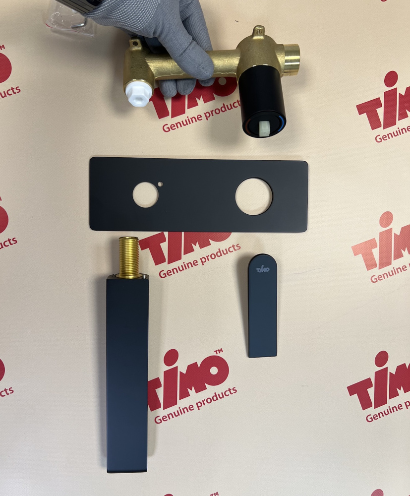 Фото Смеситель для раковины встроенный Timo Anni 2771/03SM черный