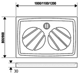 Поддон Ravak Galaxy Pro (XA03D401010), белый