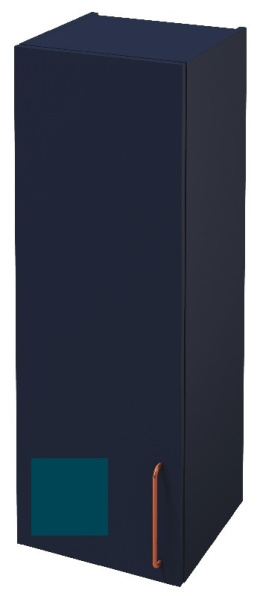 Шкаф-пенал Jacob Delafon Odeon Rive Gauche 40 см, EB2571G/D-RX-S47, цвет сине-зелёный сатин, ручки н