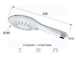 Remer SHOWERS RR 319 W3 Лейка на 3 режима